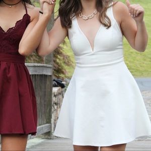 Lulu’s Plunge Cocktail Dress